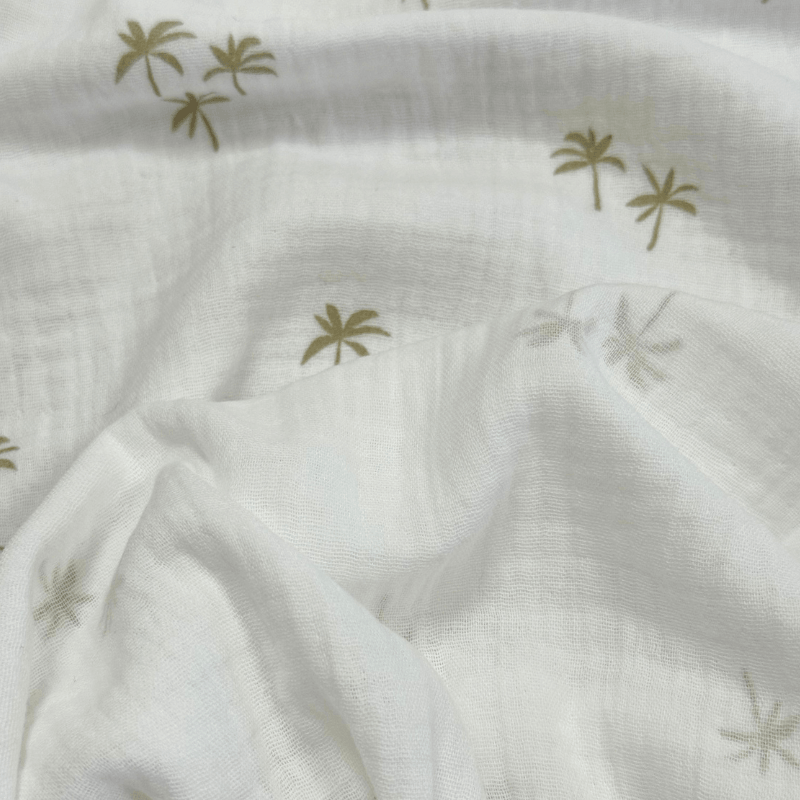 Muslin fabric 140cm | 120-135g/m² - cream with colorful hearts