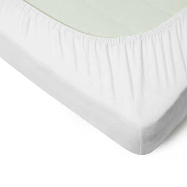 Trikotāžas palags ar gumiju 60x120cm - balts