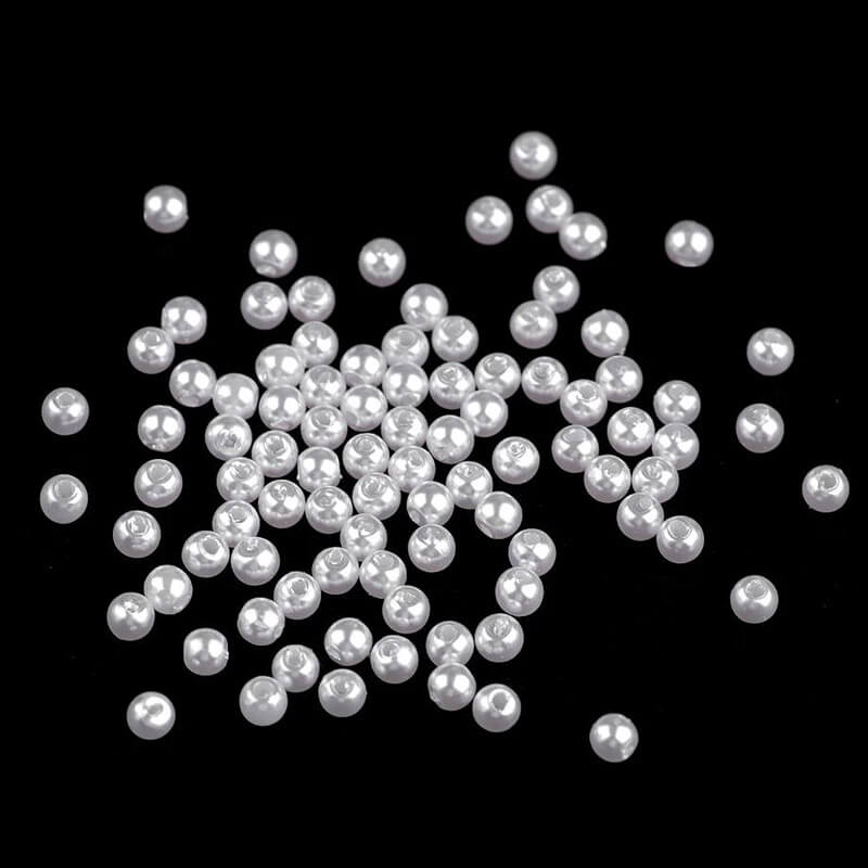 Plastic beads Ø4mm | 10g 200048