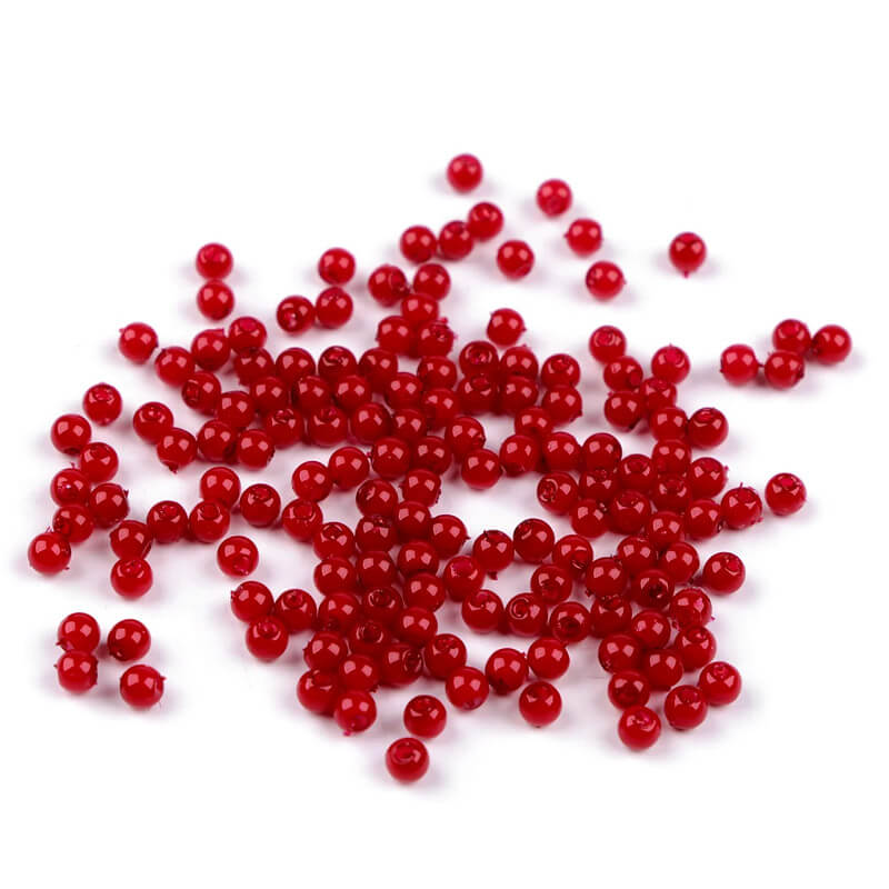 Plastic beads Ø4mm | 10g 200048