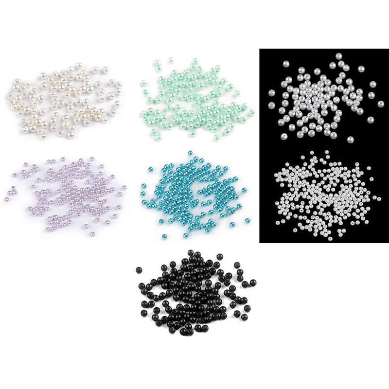 Plastmasas pērles Ø4mm