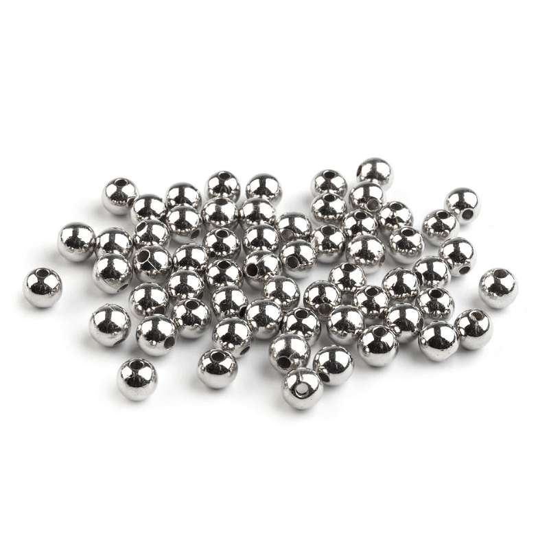 Plastmasas pērles Ø6mm | 20g - sudraba