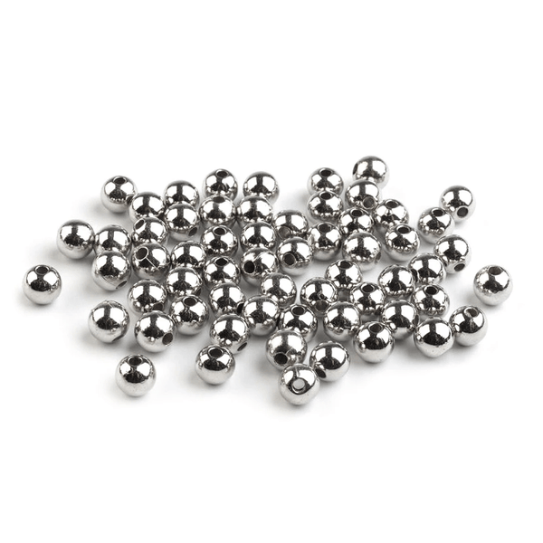 Plastmasas pērles Ø6mm | 20g - sudraba
