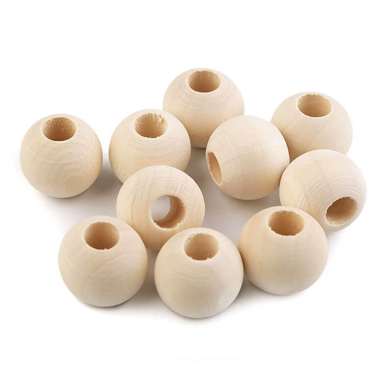 Koka bumbiņa Ø20mm - gaišs koks