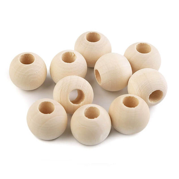 Koka bumbiņa Ø20mm - gaišs koks