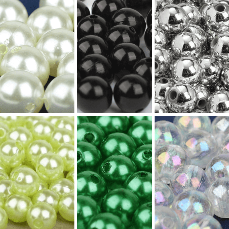 Plastmasas pērles Ø10mm | 25g Colibry