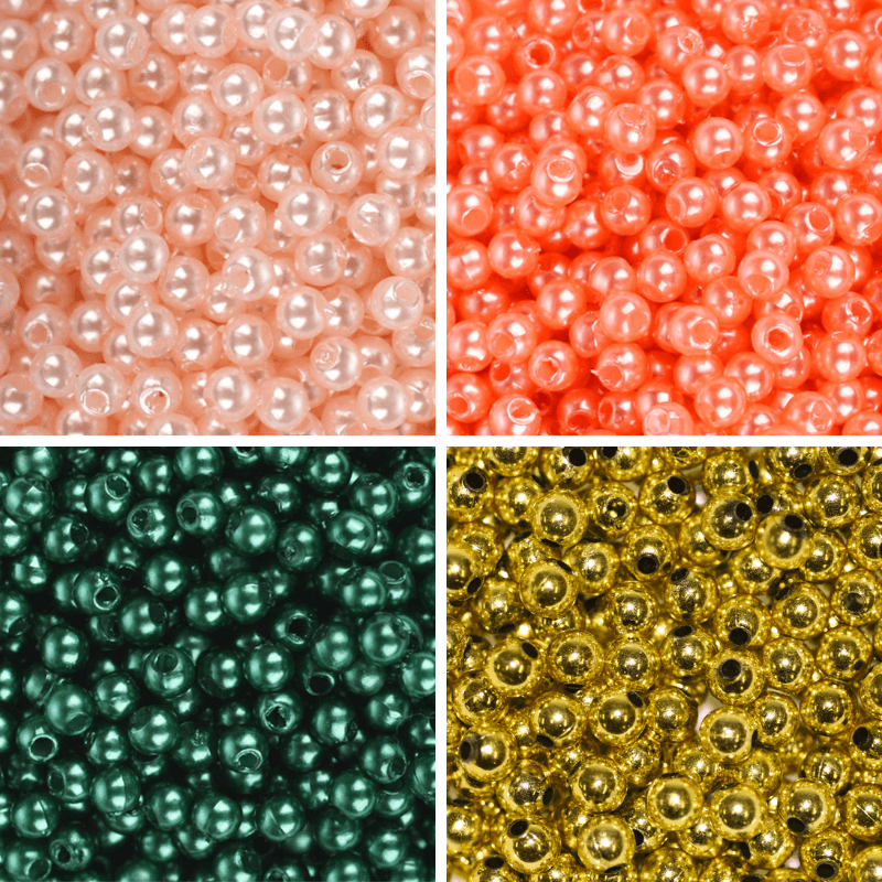 Plastmasas pērles Ø4mm | 25g Colibry