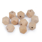 Koka pērle - daudzskaldnis 8x8mm | 12x12mm | 15x15mm | 20x20mm