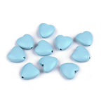Wooden bead 20x20mm - heart