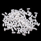 Plastic beads / spacers 3x6mm | 10g - rice