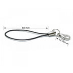 Charm strap with clasp