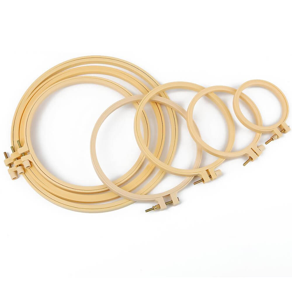 Plastmasas riņķi izšūšanai