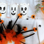 Decorative iron-on applique with glitter – spider