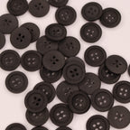 Plastmasas poga Ø15mm - melna, matēta