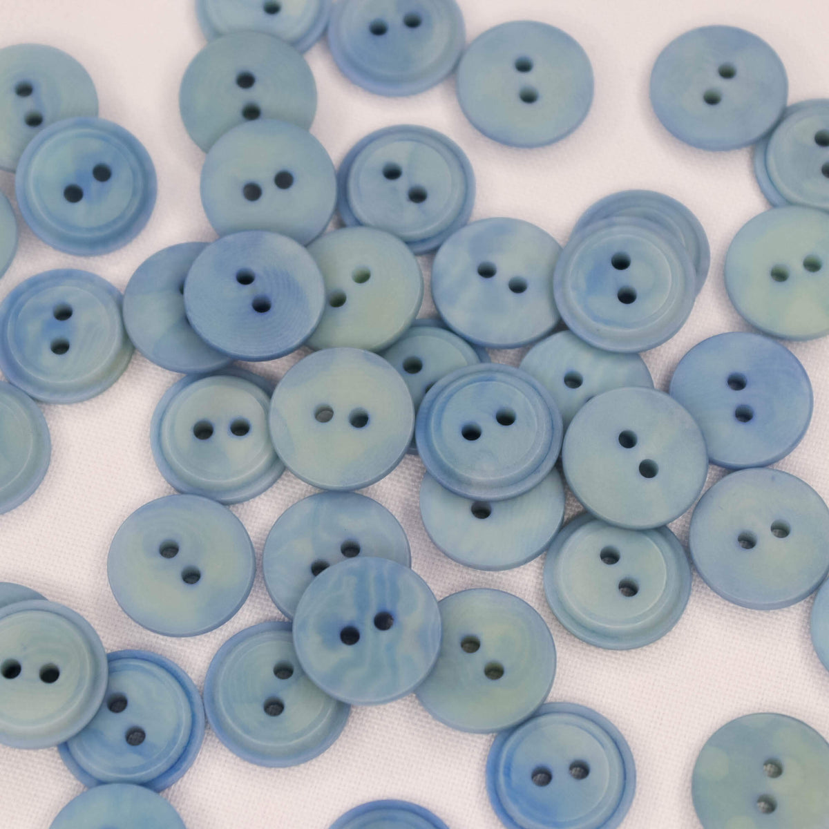 Plastmasas poga Ø15mm - gaiši zila