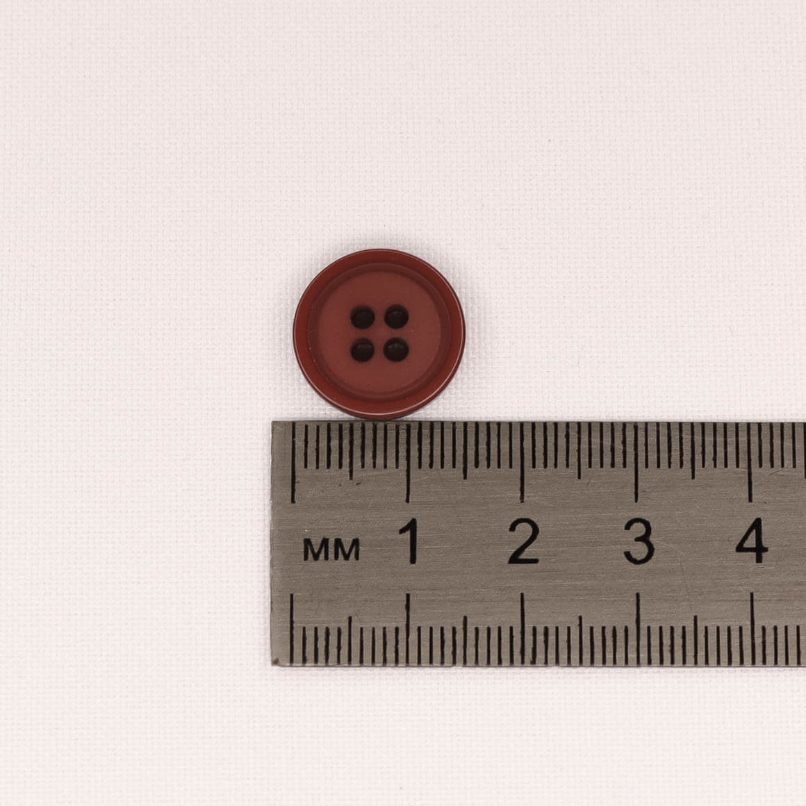 Plastmasas poga Ø15mm - sarkanbrūna