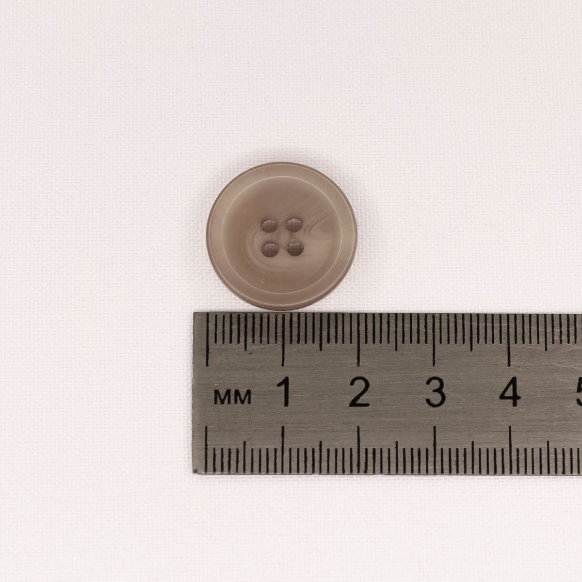 Plastmasas poga Ø20mm - caurspīdīgi pelēka