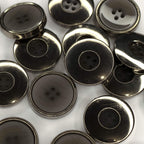 Plastmasas poga Ø30mm - pelēka, metāliska