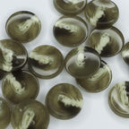 Plastmasas poga Ø25mm - sūnu zaļa ar rakstu