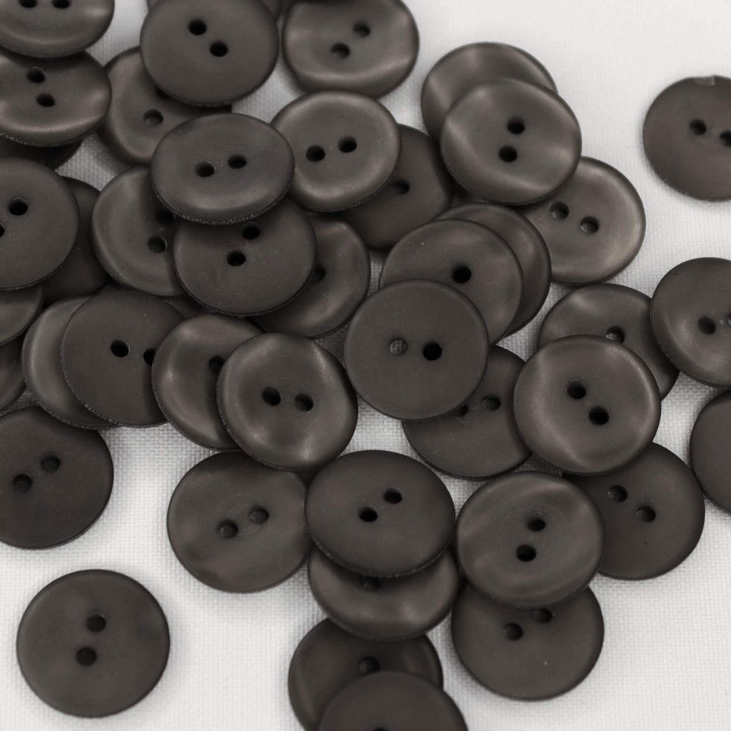 Plastmasas poga Ø18mm - pelēka ar atspīdumu