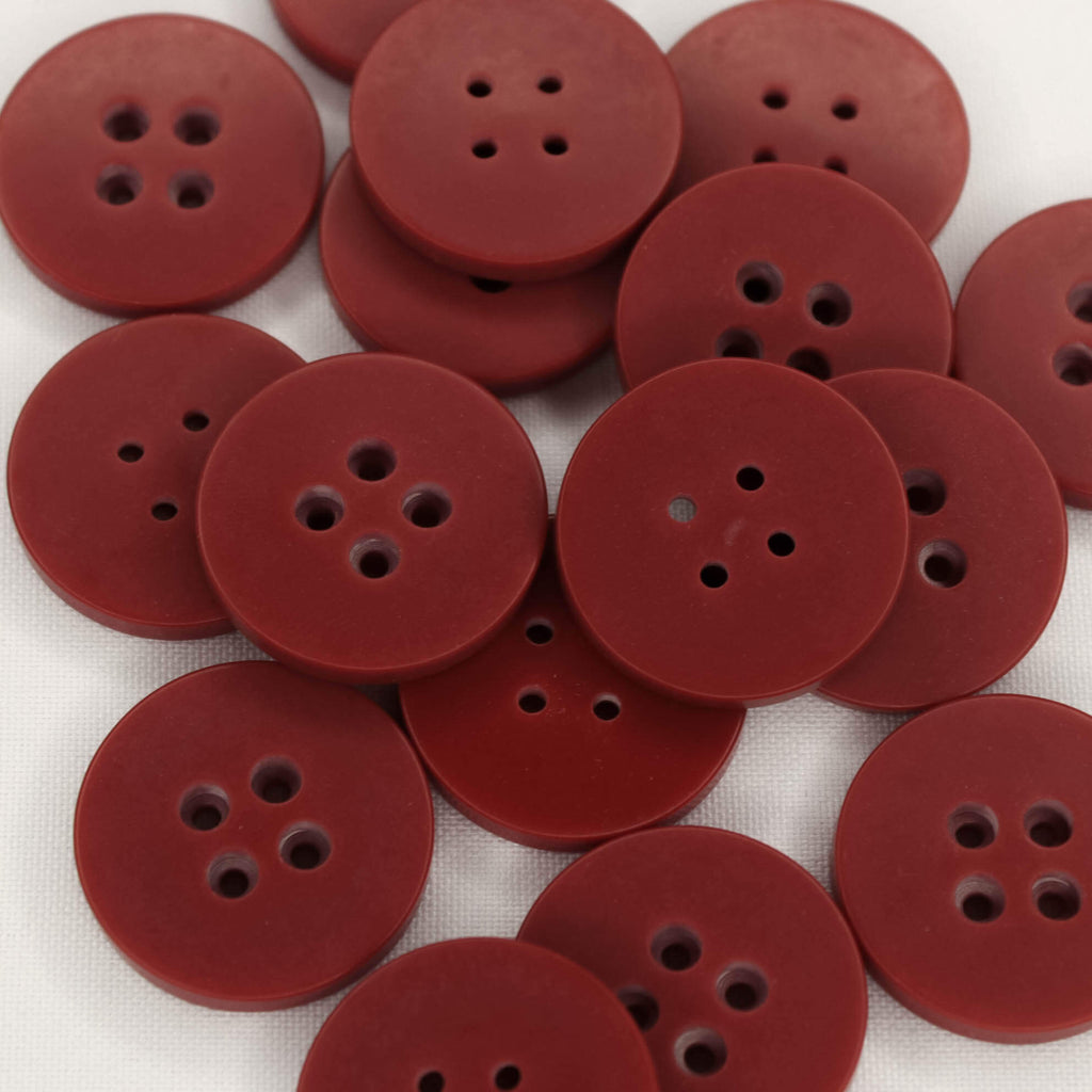 Plastmasas poga Ø28mm - sarkana