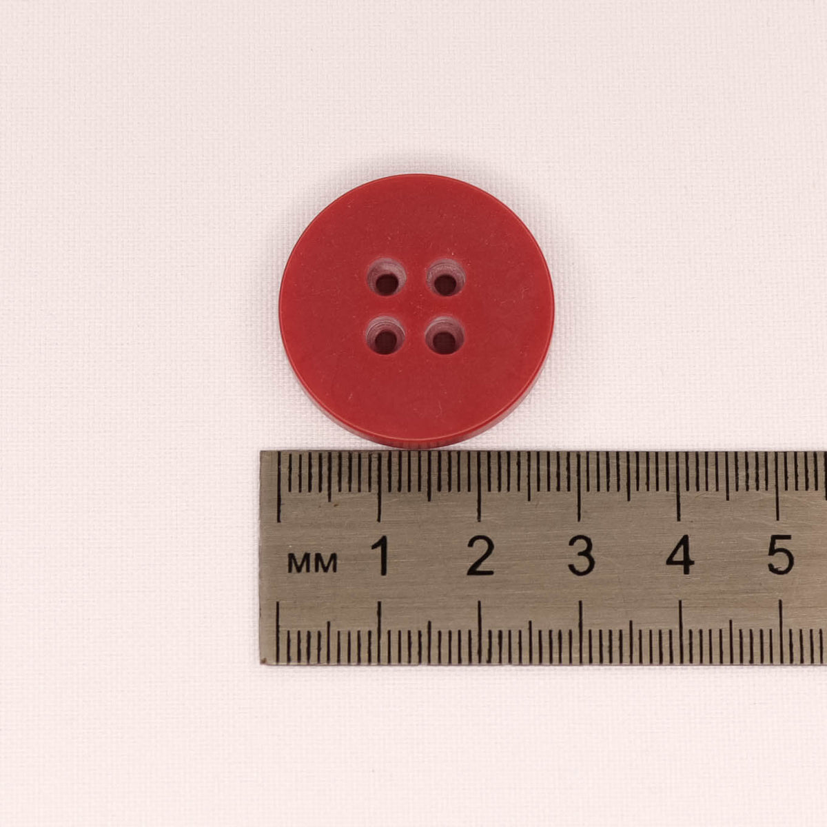 Plastmasas poga Ø28mm - sarkana