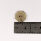 Plastmasas poga Ø23mm - bēša ar uzrakstu