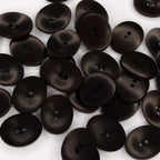Plastmasas poga 18x23mm - tumši brūna
