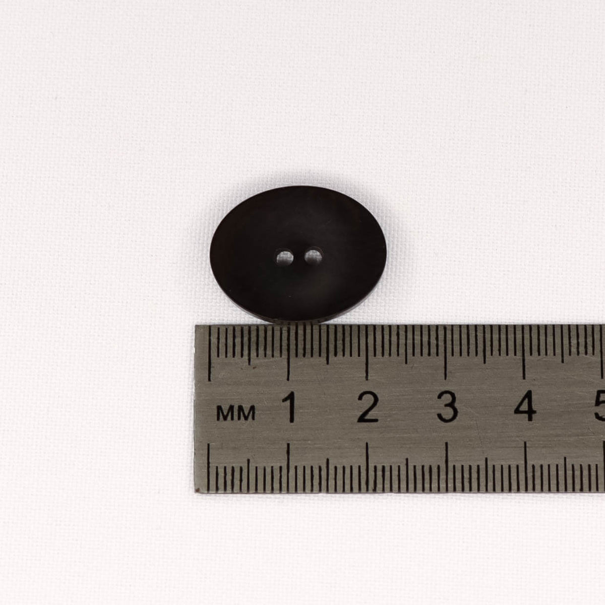 Plastmasas poga 18x23mm - tumši brūna
