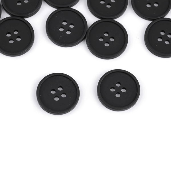 Plastmasas poga 20,3mm - melna