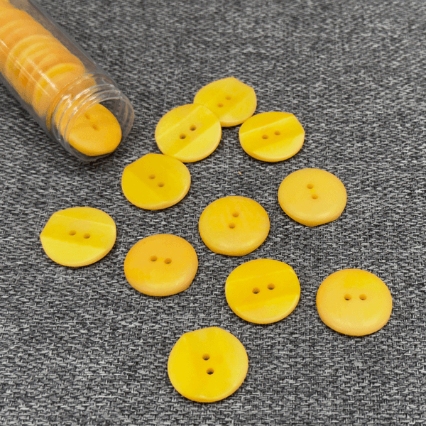 Plastmasas poga Ø22mm - dzeltena