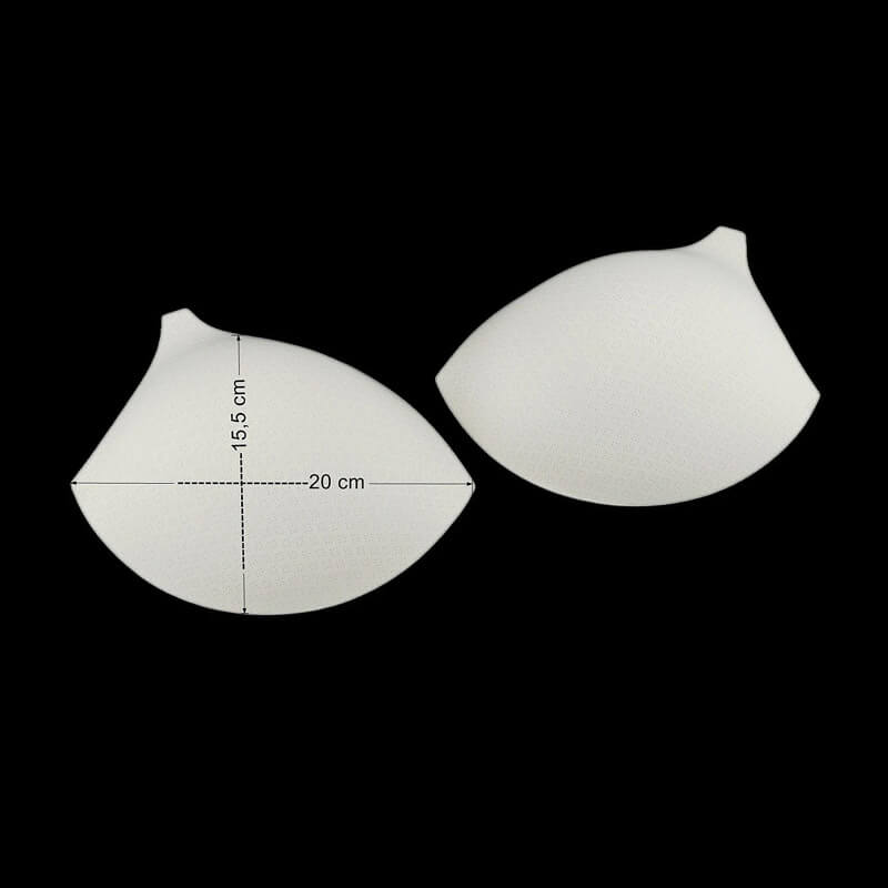 Bra pads for swimwear, lingerie, corsets - milky white