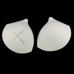 Bra pads for swimwear, lingerie, corsets - milky white