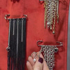 Decorative safety pin 50-55mm with loops