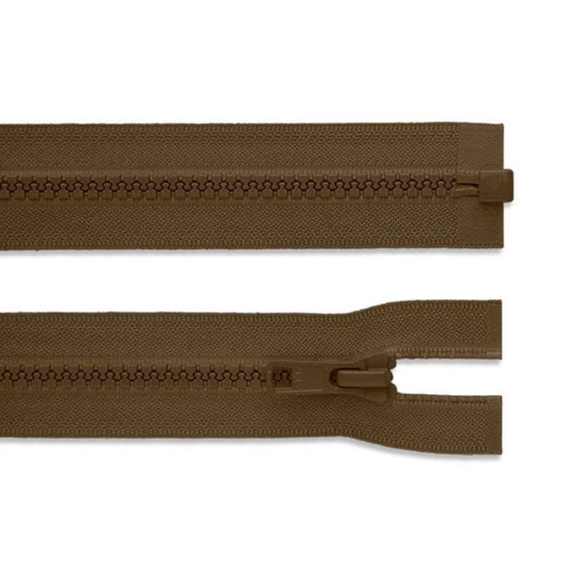 Plastic one-way zipper 5-6mm | 40cm