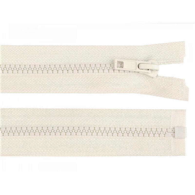 Plastic one-way zipper 5-6mm | 55cm