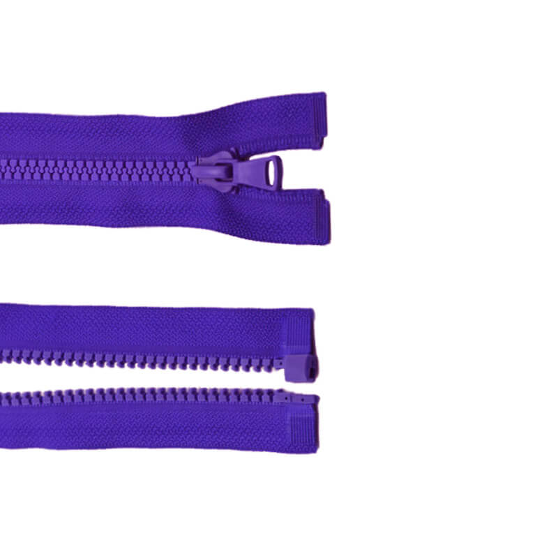 Plastic one-way zipper 5-6mm | 70cm