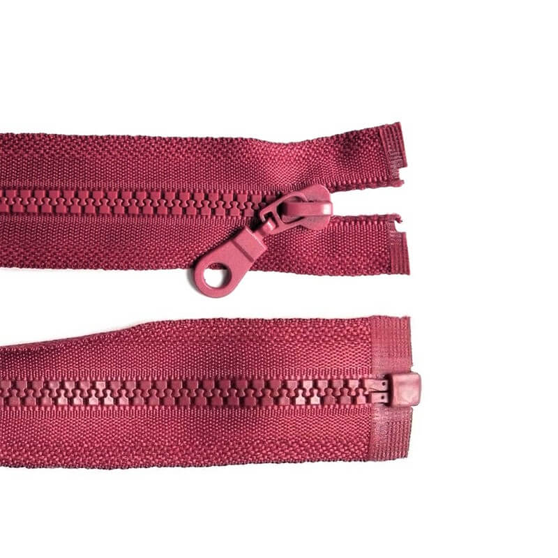 Plastic one-way zipper 5-6mm | 55cm