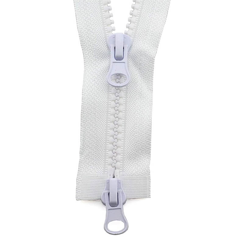 Plastic two-way zipper 6mm | 60cm
