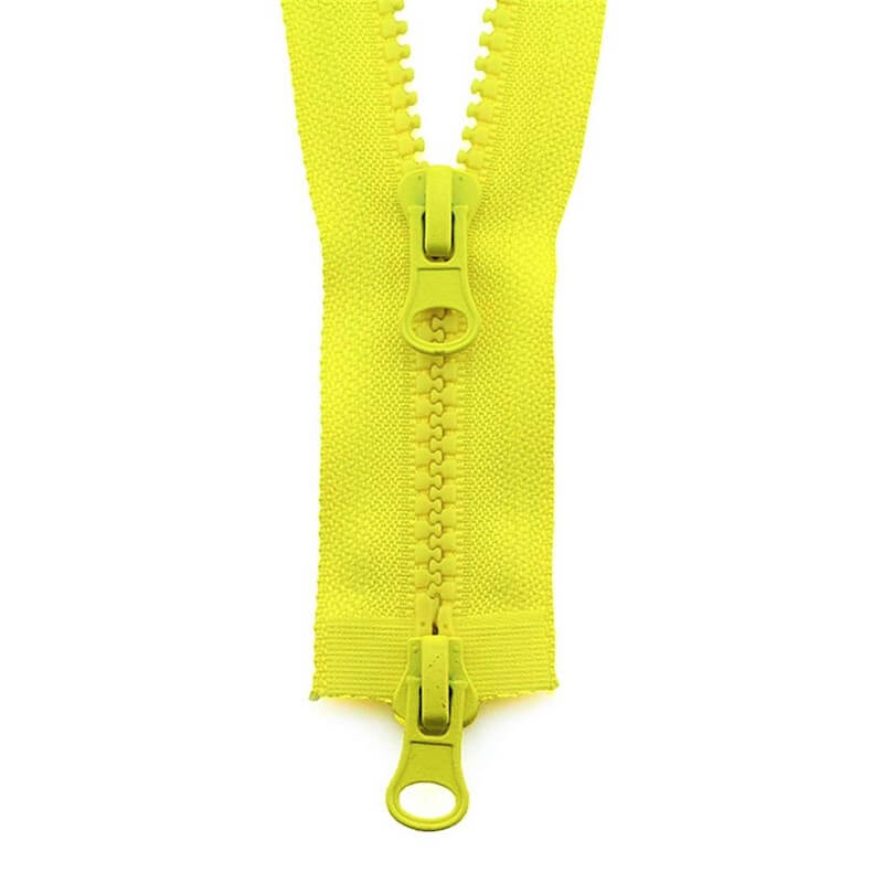 Plastic two-way zipper 6mm | 45cm
