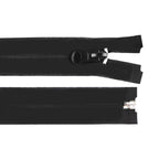 Ūdens necaurlaidīgs rāvējslēdzējs 65cm - melns - matēts