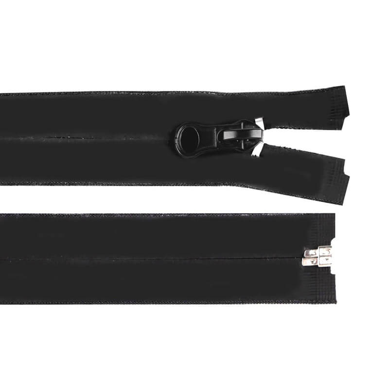 Ūdens necaurlaidīgs rāvējslēdzējs 65cm - melns - matēts