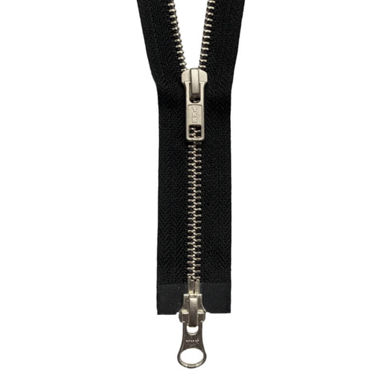 YKK metāla rāvējslēdzējs 35cm – melns