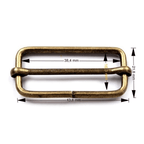 Metal adjuster 17x38mm 060803