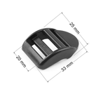 Siksnu regulātors 20mm – melns
