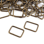 Square metal ring 13x20mm 730190
