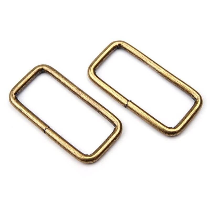 Square metal ring 13x32mm 730192