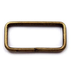 Square metal ring 16x39mm 060801