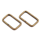 Square metal ring 13x25mm 730191