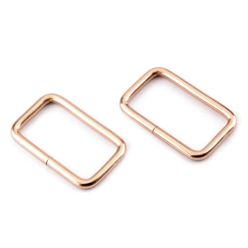 Square metal ring 13x25mm 730191